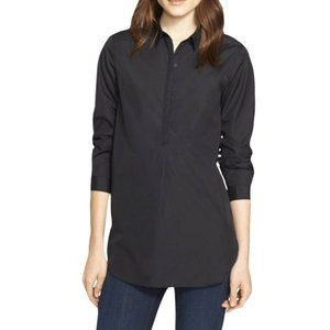 AYR The Easy Cotton Poplin Shirt Tunic L Black